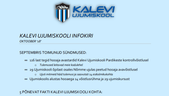 Loe oktoobrikuu infokirja!