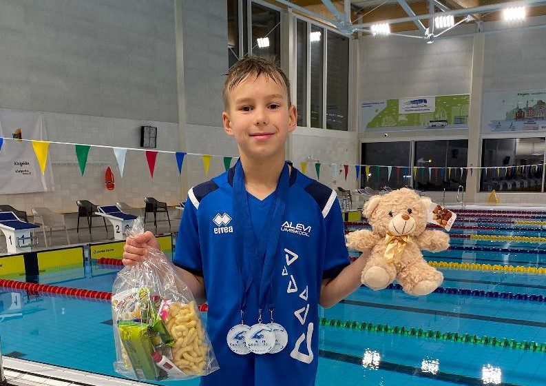 Pukk võitis Klaipeda Grand Prix avapäeval kolm kulda, medalitabelis Ujumiskool liidrikohal